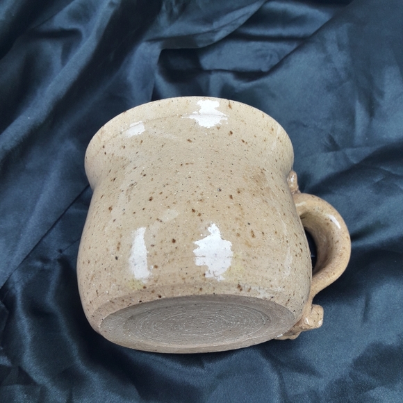 Clay Mug Glazed Pottery Studio Birds Sand Stone - Picture 11 of 12